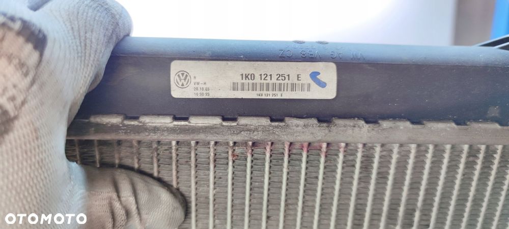 CHŁODNICA WODY AUDI A3 8P VOLKSWAGEN SEAT SKODA 1K0121251E - 7