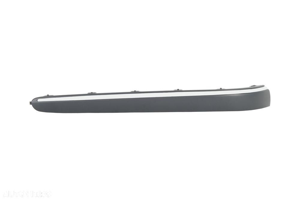 Bandou bara spate Mercedes Clasa E (W211) 03.2002-06.2006, Stanga, 2118800312, 501696-5 insertie crom , Model SEDAN - 1