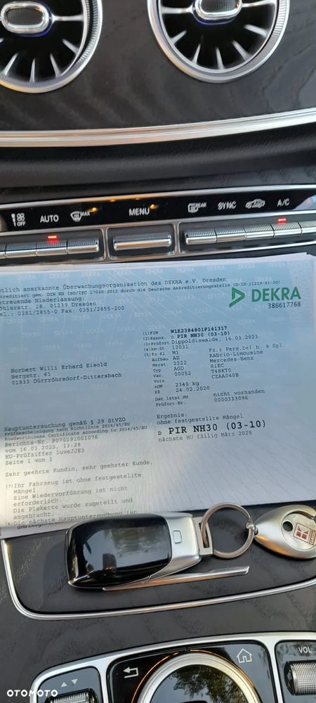 Mercedes-Benz Klasa E 200 Cabrio 9G-TRONIC Avantgarde - 19