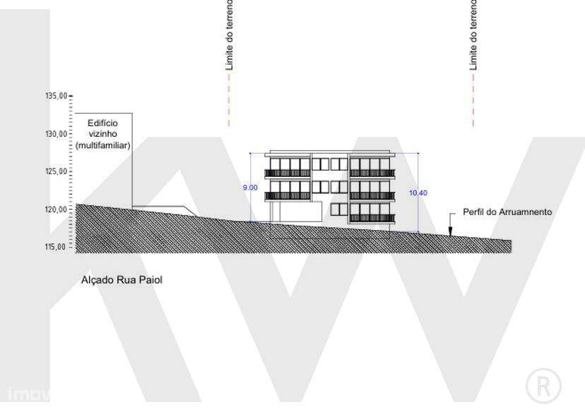 Terreno para construção de edifício habitacional - Pedrouços (Próximo - Grande imagem: 2/3