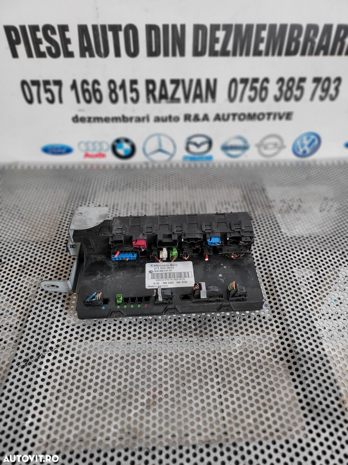 Tablou Panou Sigurante SAM Mercedes E Class W211 Cod A2115453601 Dezmembrez Mercedes E Class W211 2.7 Cdi Automat Cod Motor 612 Volan Stanga Xenon - 1