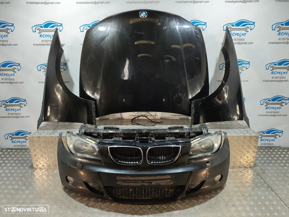 FRENTE COMPLETA BMW SERIE 1 E87 PACK M E81 CAPOT PARACHOQUES GUARDA-LAMAS OTICAS XENON RADIADOR VENTILADOR FRENTE FIBRA REFORÇO