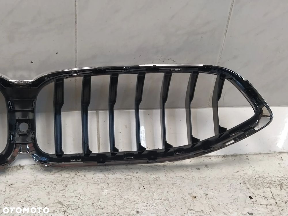 BMW 8 G14 G15 GRILL ATRAPA CHŁODNICY KRATKA NERKA KAMERA CZARNY POŁYSK CHROM NOWY ORYGINAŁ - 12