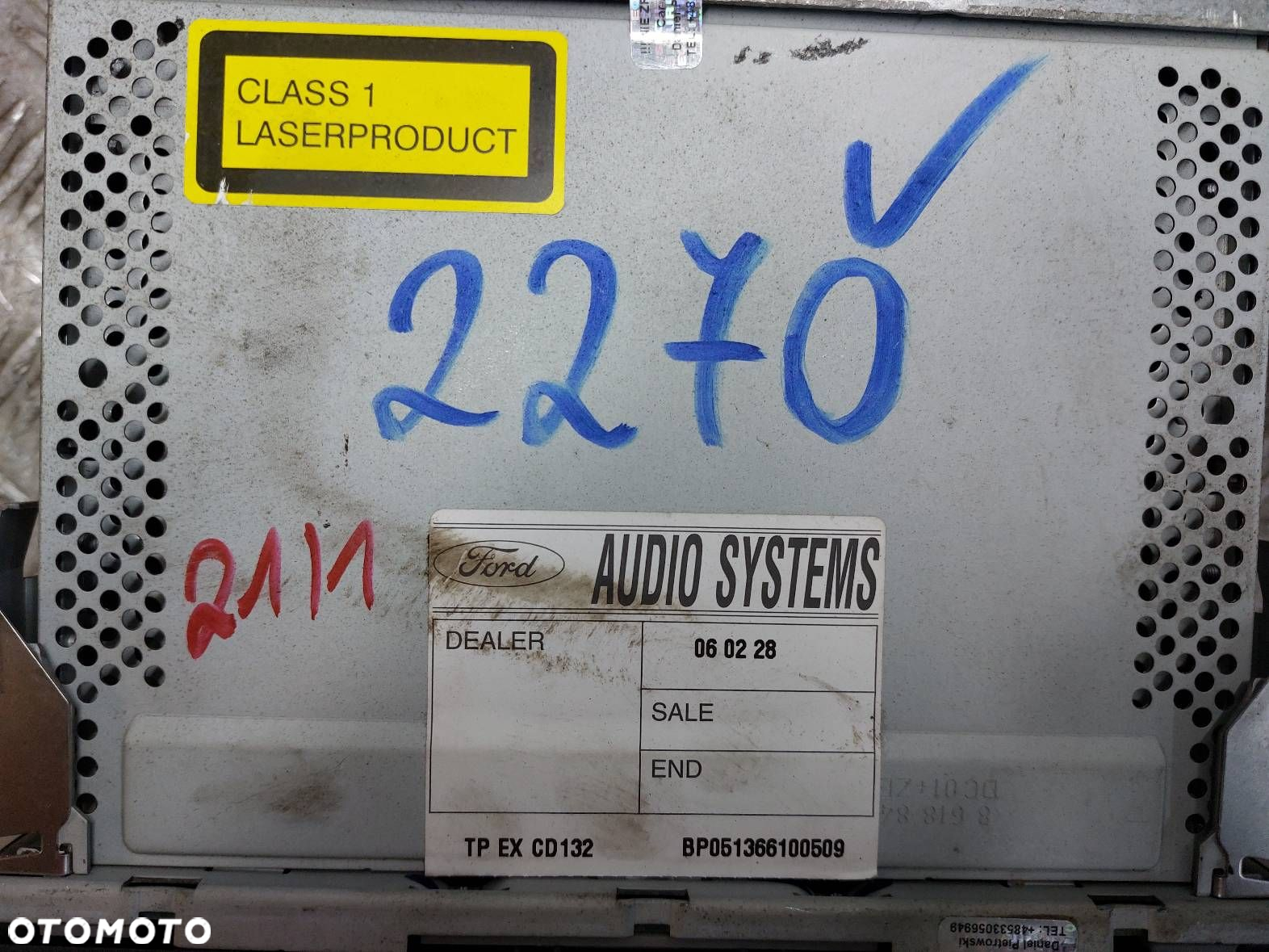 RADIO ODTWARZACZ FORD MONDEO MK3 5S7T-18K931-BA TRAVEL PILOT EX - 2