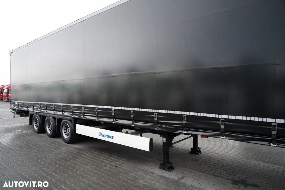 Krone Semiremorcă cu prelată / Mega / Plafon liftabil / Axă liftabilă / - 10