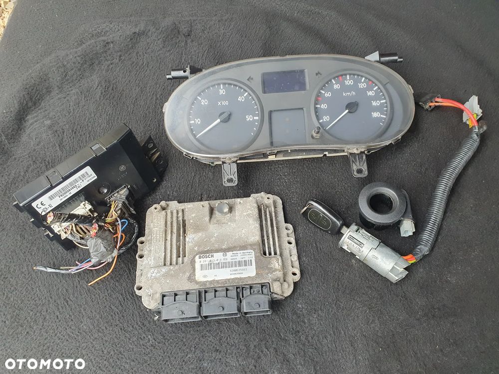 RENAULT MASTER II 2.5DCI ZESTAW STARTOWY 0281013018 8200635663 8200635666 8200584663 ZEGAR PRĘDKOŚCIOMIERZ MODUŁ KOMFORTU PĘTLA IMMO STACYJKA KLUCZYK - 1