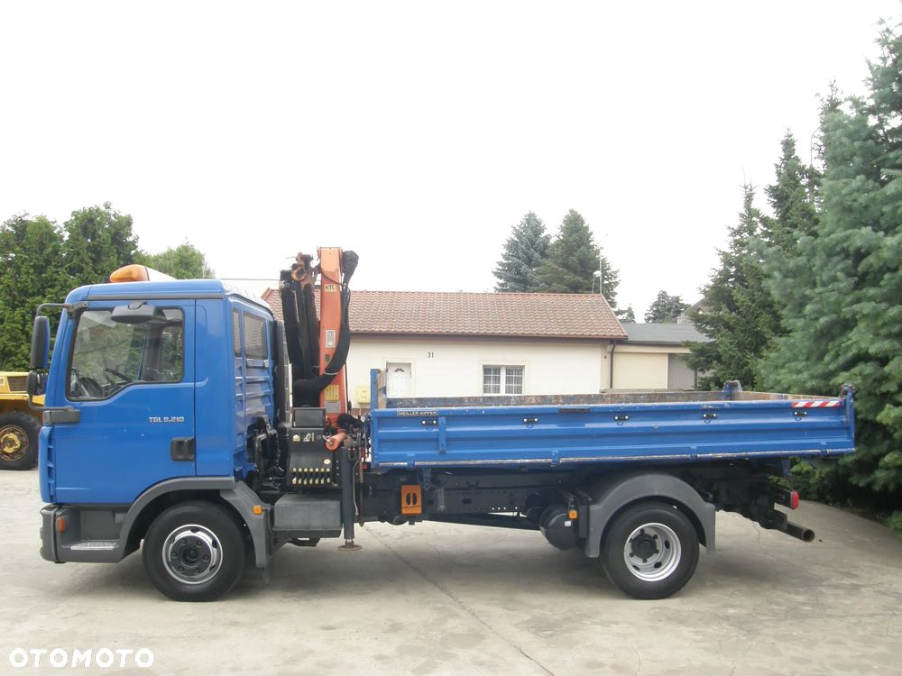 MAN TGL 8.210 2006 HDS Palfinger wywrotka Meiller-Kipper z Niemiec - 12