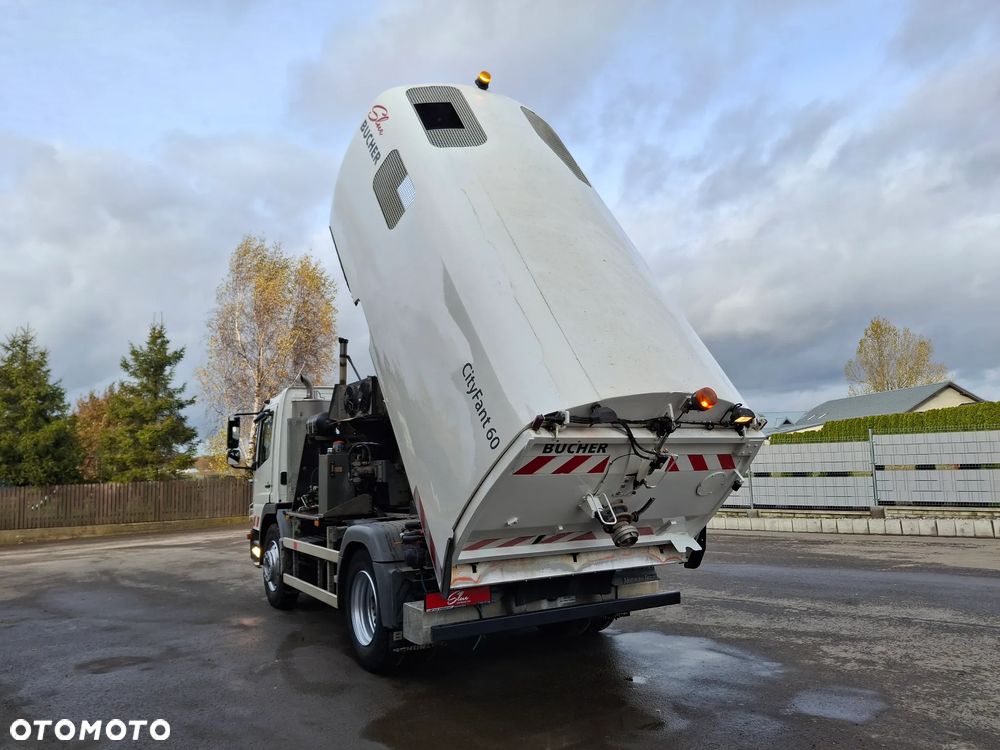 Mercedes-Benz Atego 1524 Zamiatarka BUCHER CityFant 60 2 Silniki Tylna Oś Na Poduszkach Zamiatarka Uliczna Sprzątanie Zamiatanie - 13