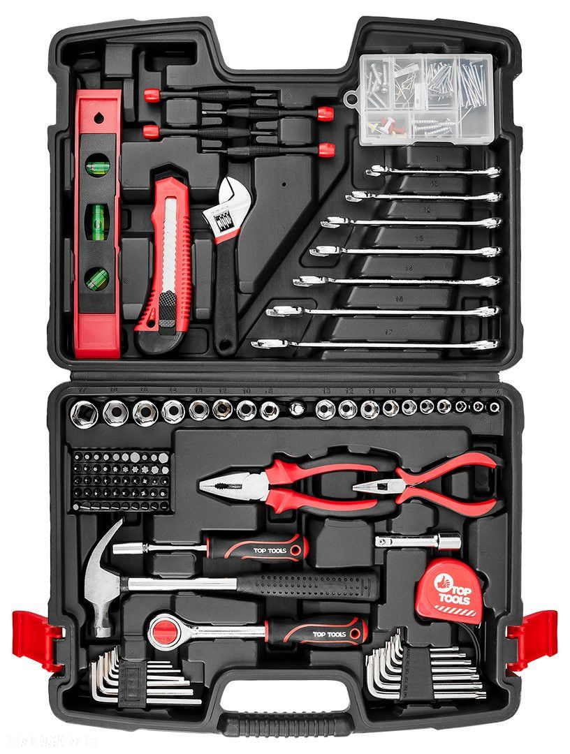 ZESTAW KLUCZE NASADOWE 1/4" 3/8" 194EL NARZĘDZI WALIZKA 38D545 TORX NASADKI - 3