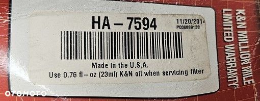 Sportowy filtr powietrza K&N HA-7594 Honda VF750C Magna RC43 (1994–2003) - 8