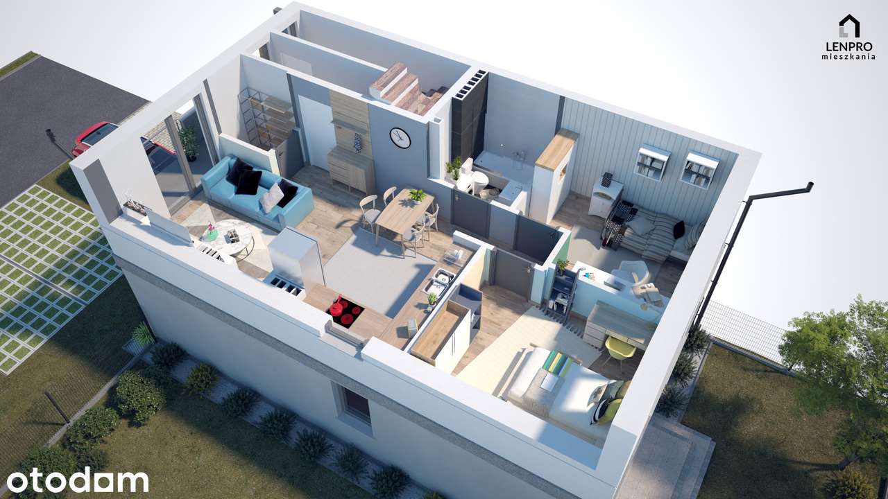 62 m² + 62 m² i cisza zamiast sąsiadów – tylko 8 mieszkań na osiedlu - Pełny obrazek: 3/10