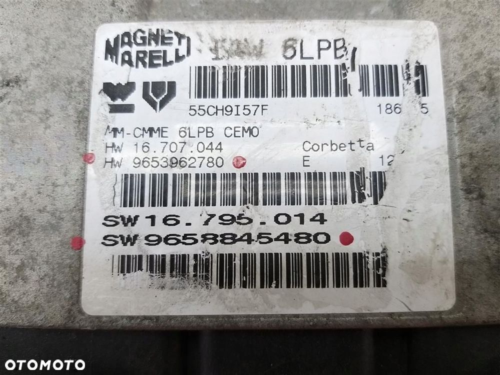 Komputer sterownik silnika Citroen C5 I FL 2004-2008 R 2,0 B 9653962780 - 4