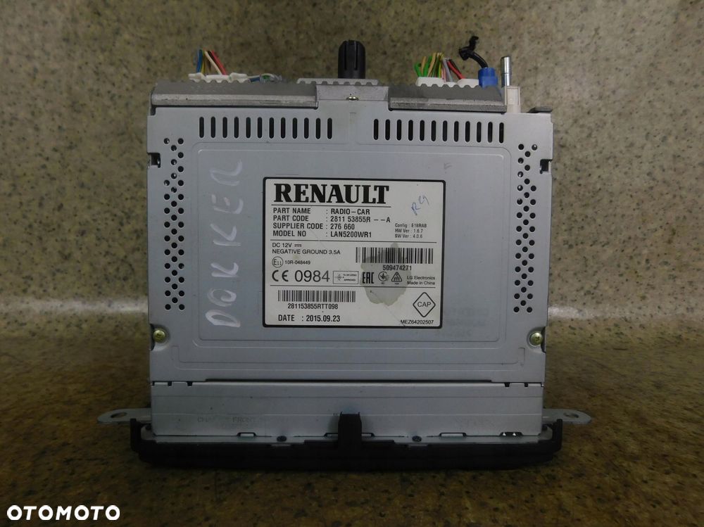 281153855R Radio Navi Aux Usb Dacia Dokker 1.5 Dci 2012-2021 - 7