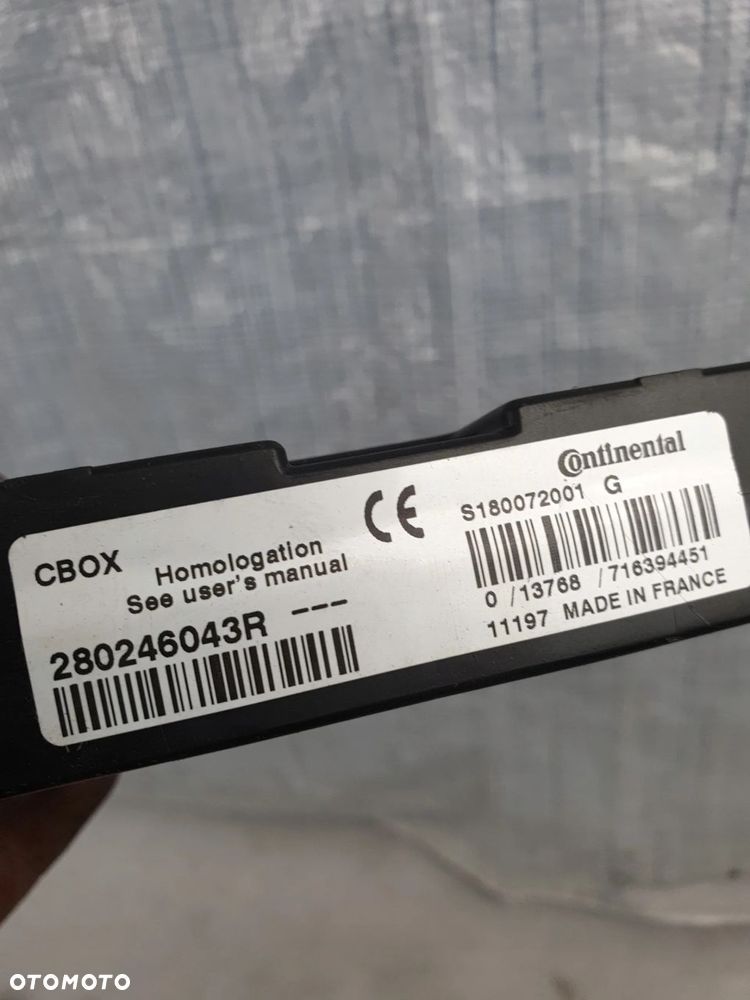 RENAULT MODUŁ STEROWNIK CBOX 280246043R - 4