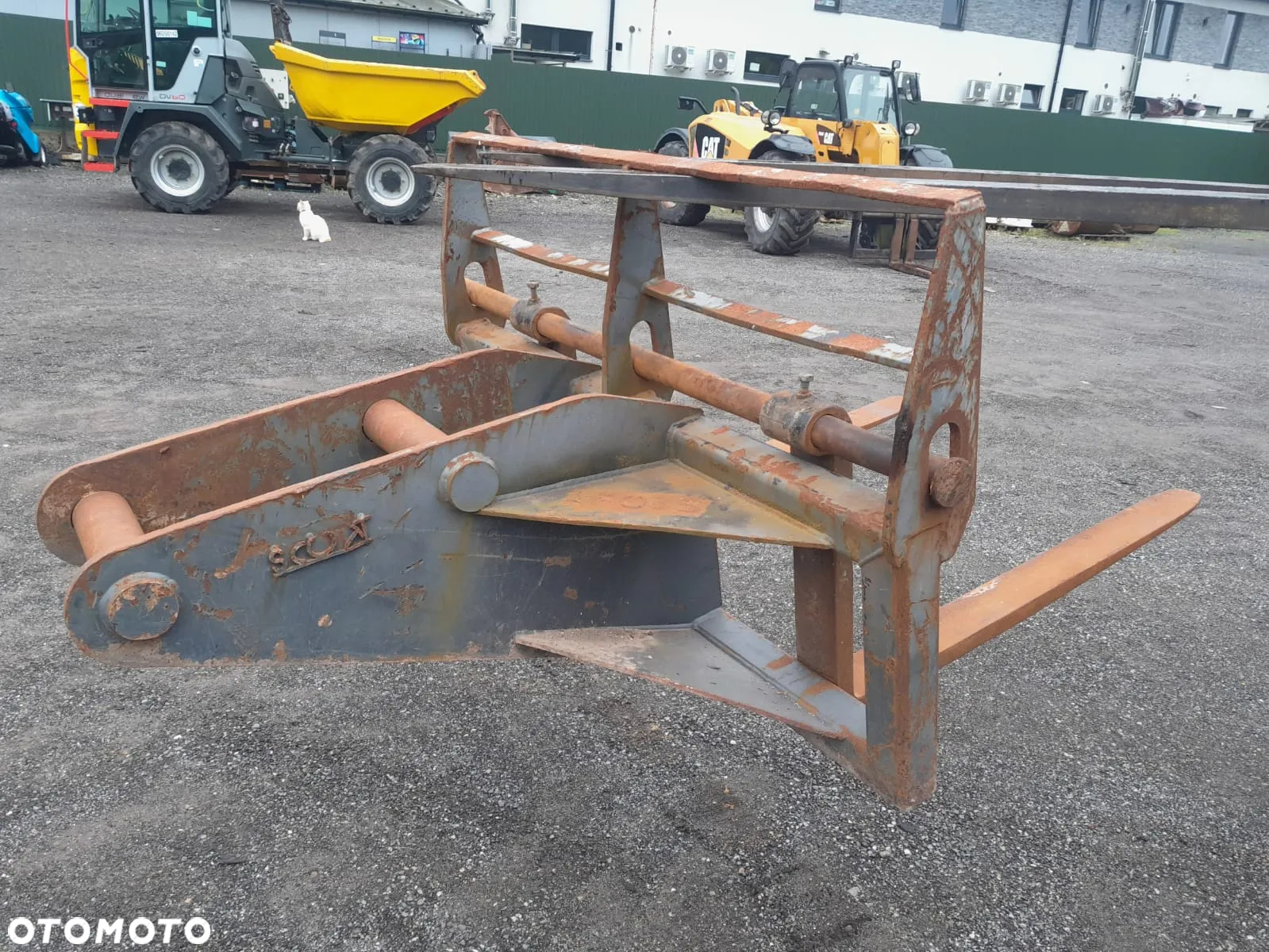 Widły przeładunkowe Scott paleciarka paleciak karetka do koparki fi80mm. - 4
