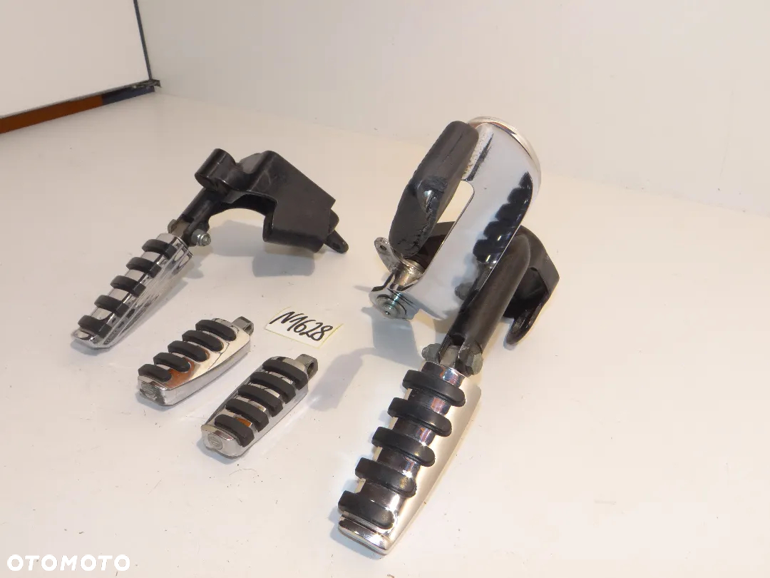 Harley Davidson Softail FXST Twin Cam podnóżki kierowicy pasażera + set mocowania + dźwignia hamulca tył N1628 - 4