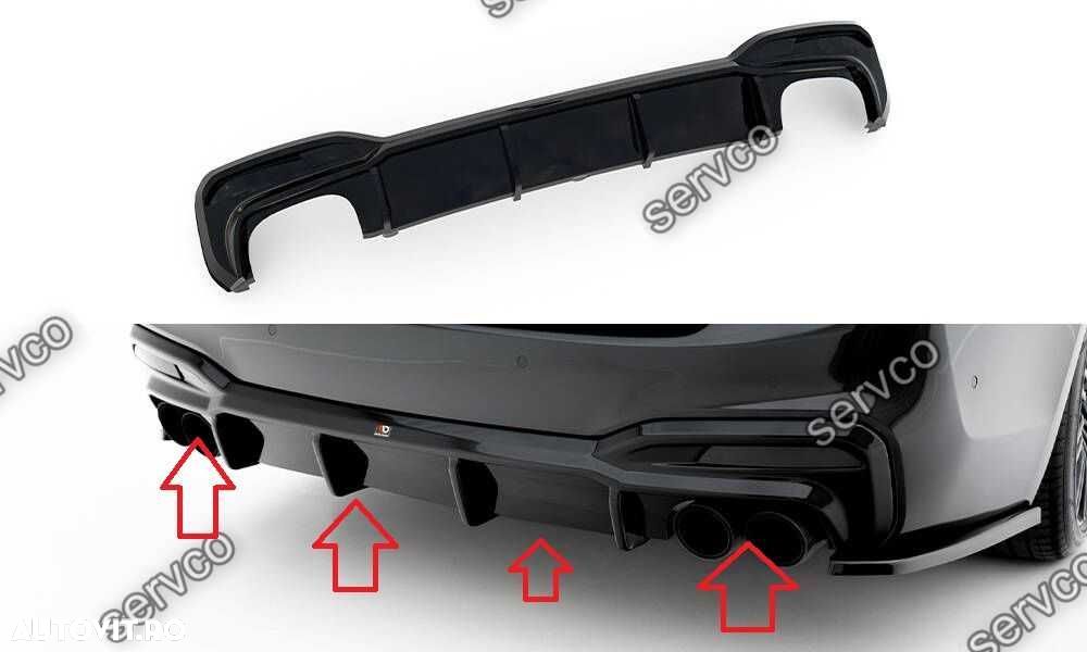 Difuzor bara spate Bmw Seria 5 G30 G31 M pachet M550i Sedan v10 Maxton - 1