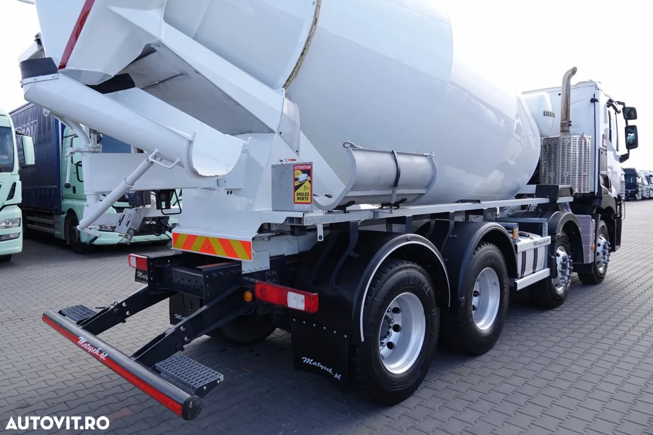Renault C 430 / 8X4 / BETONER / BETON CONVERTER 9 M3 /  LIEBHERR / EURO 6 / JANTE ALIE /  2018 - 11