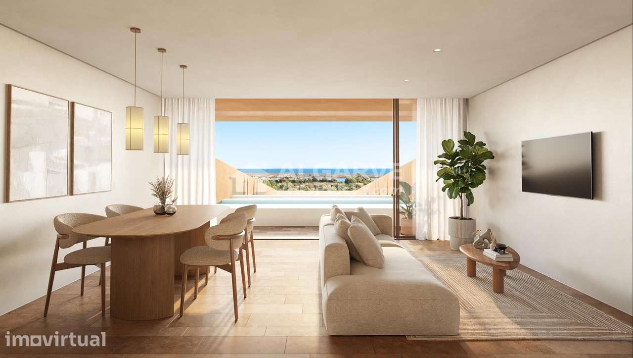 Apartamento de Luxo T1 com Vista Mar à Venda em Resort no Algarve - Grande imagem: 2/14