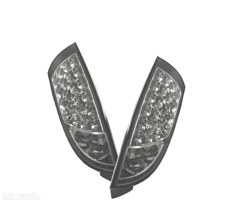 FAROLINS LED FORD FOCUS 98-04 FUNDO PRETO - 1