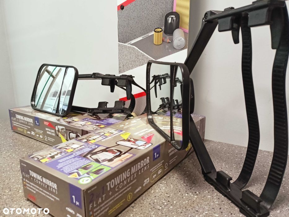 Przyczepa kemping. Nakładka do holowania/Dodatkowe Lusterko kpl.2szt.> - 1