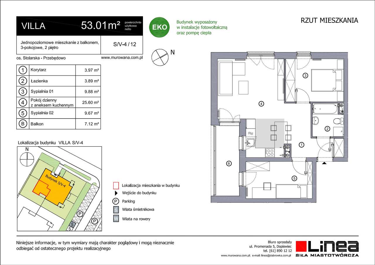 3-pokojowe mieszkanie 53m2 + balkon Bez Prowizji - Pełny obrazek: 2/4