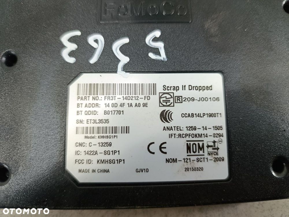 MODUŁ STEROWNIK BLUETOOTH FORD FOCUS III FR3T-14D212-FD 2.0 TI-VCT - 3