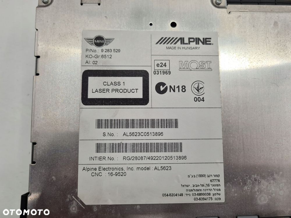 MINI R56 RADIO NAWIGACJA GPS 9283529 - 2