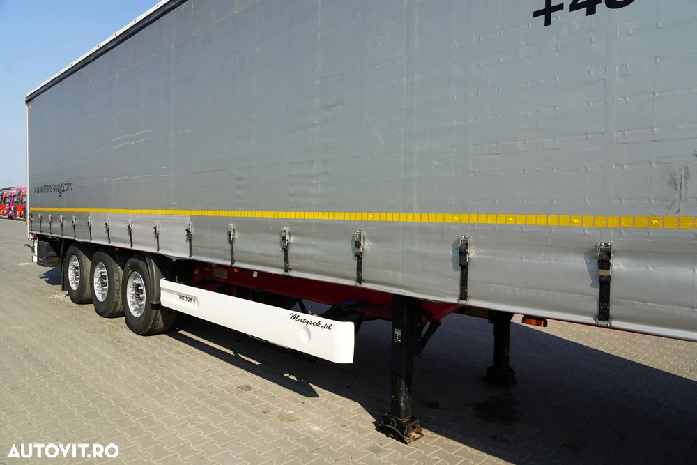 Wielton CORTINĂ STANDARD / REMORCA DIN OȚEL - 9 M / AXĂ RIDICATĂ / SAF / - 9