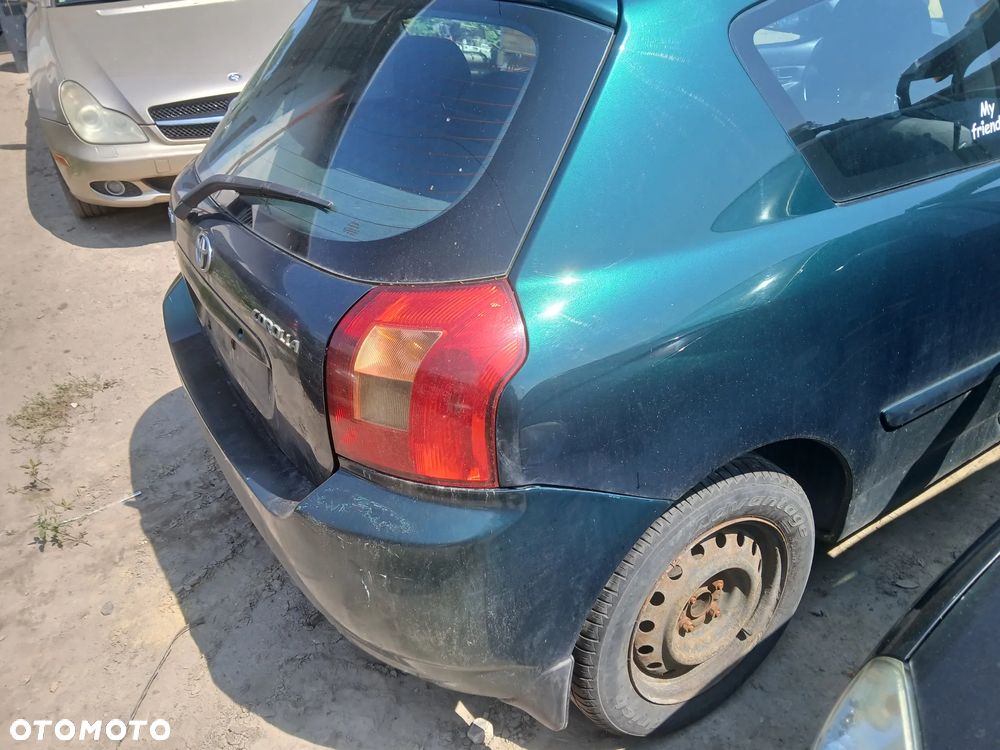 TOYOTA COROLLA HB e12 1.4 4ZZFE MTM  6R4 maska pokrywa silnika klapa bagażnika zderzak lampa reflektor pas przedni stop lampy halogeny przeciwmgłowe odblaski grill atrapa znaczek błotnik błotniki - 5