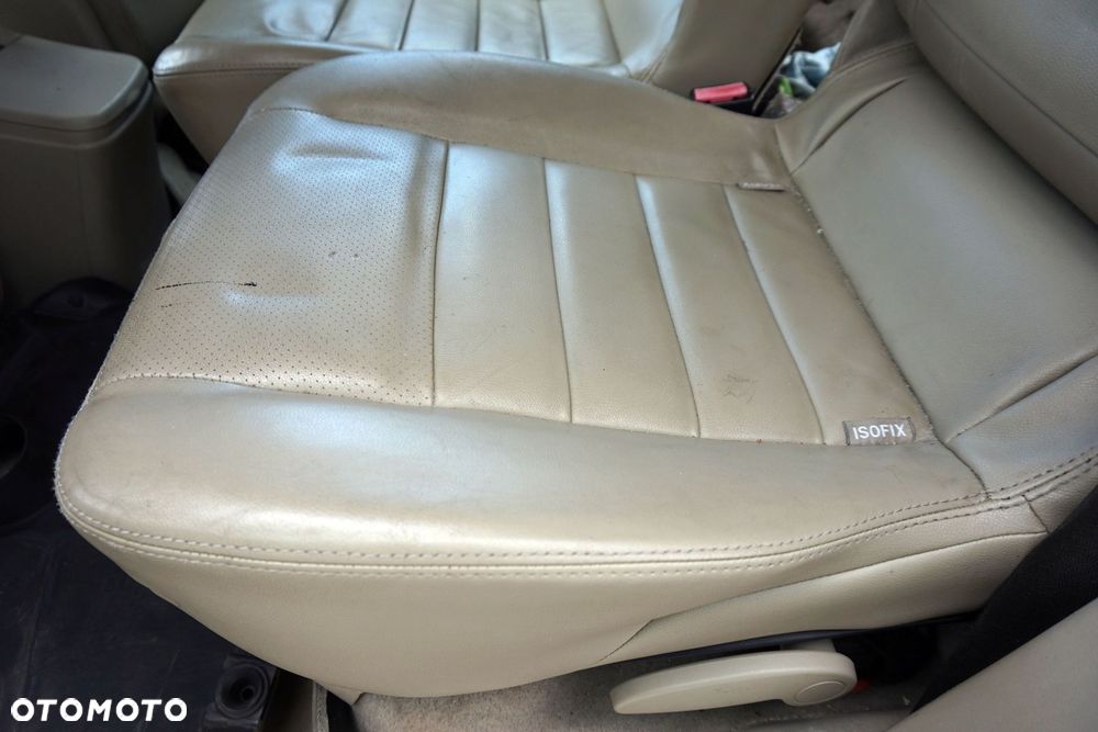 FOTELE FOTEL PRZEDNI LEWY PRAWY KANAPA WNĘTRZE SCENIC GRAND II PH2 LIFT SKÓRA BEŻOWA 7-OS RENAULT 2006-2009 - 9