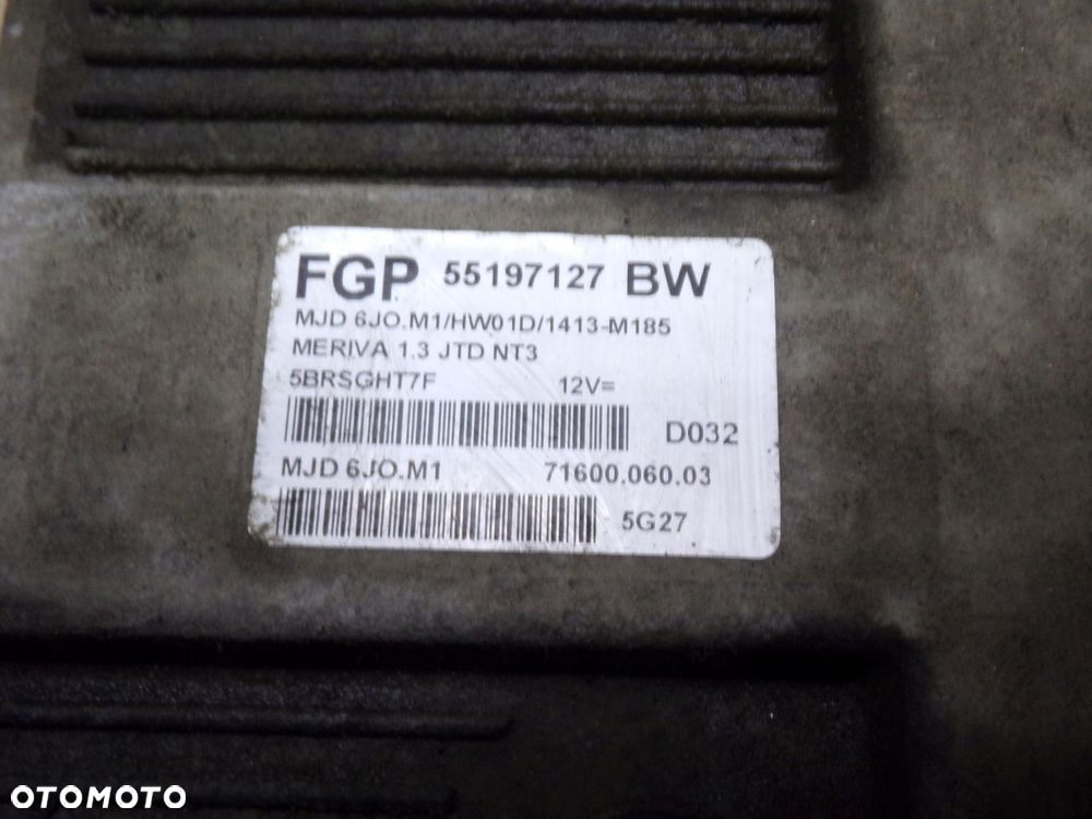 komputer sterownik 55197127 meriva a 1.3 cdti - 2