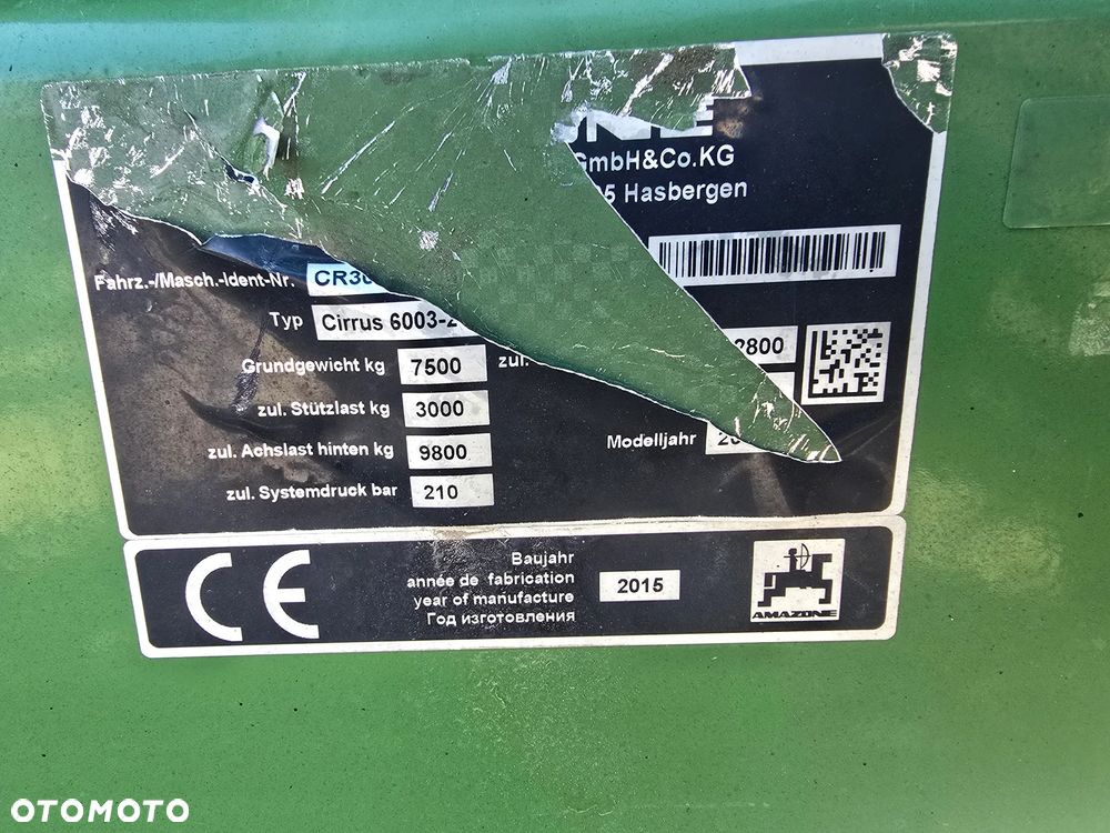 Amazone Cirrus 6003-2 - 6
