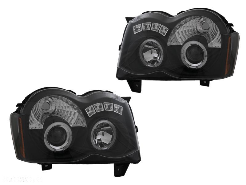 REFLEKTOR LAMPA KPL RINGI LED ANGEL EYES JEEP GRAND CHEROKEE WH LIFT 2008- - 1