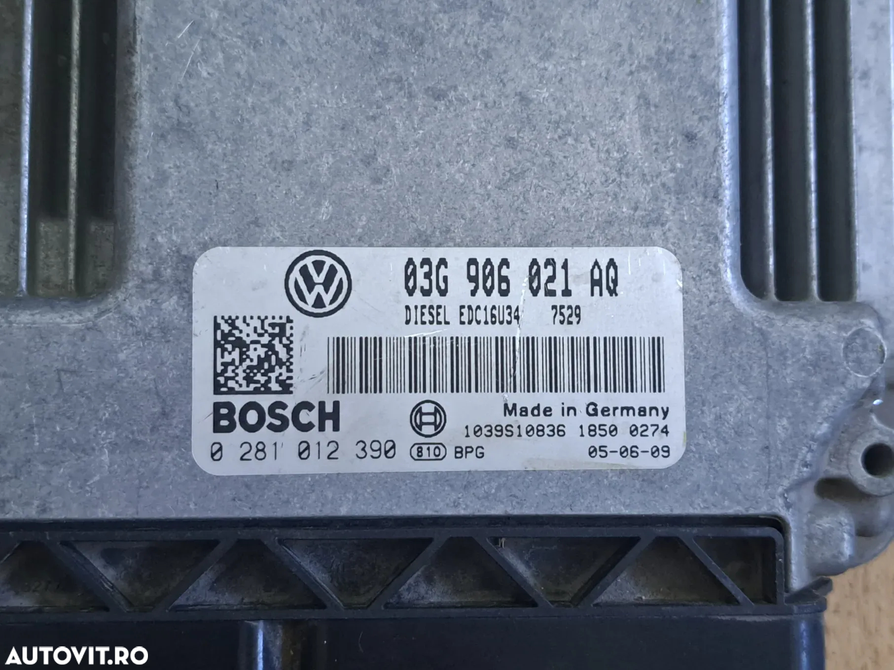 Unitate ECU calculator motor VW Volkswagen Caddy 1.9tdi BLS 2KB 2KJ 2KZ Golf 5 1.9tdi BLS 1K5 - 2