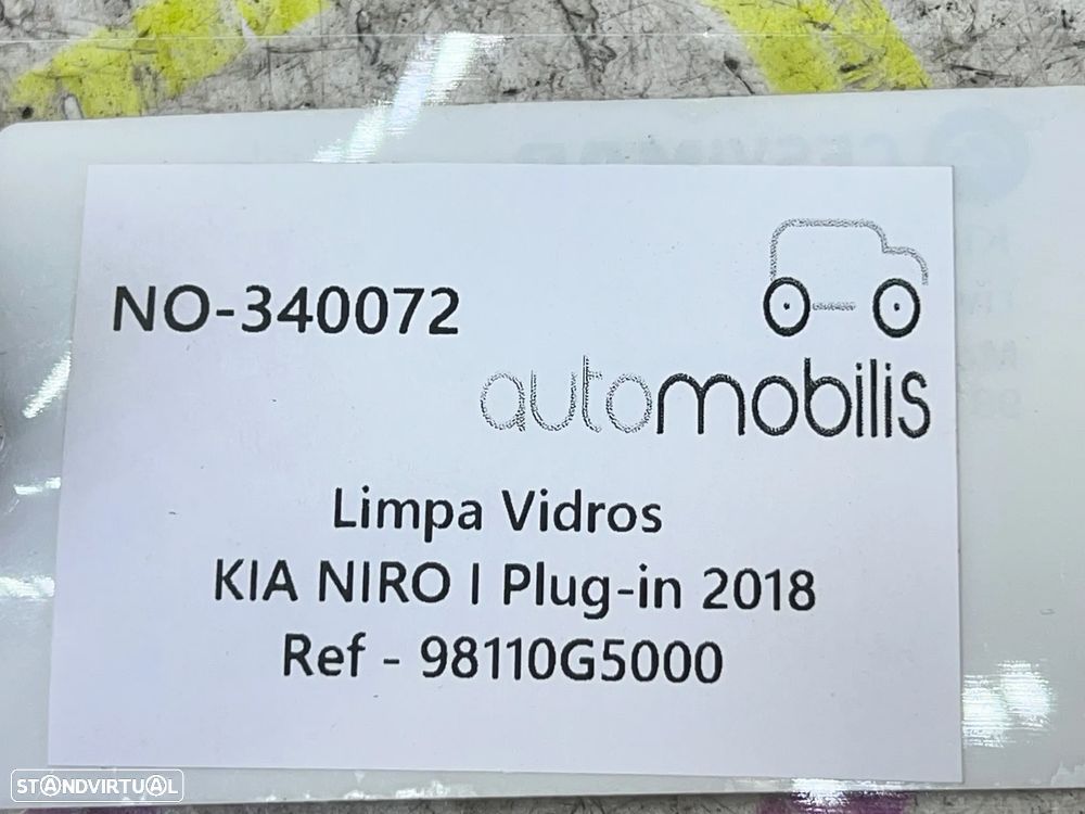 Limpa Vidros KIA NIRO I 1.6 GDI Plug-in Hybrid Ref. 98110G5000 - NO. 340072 - 4