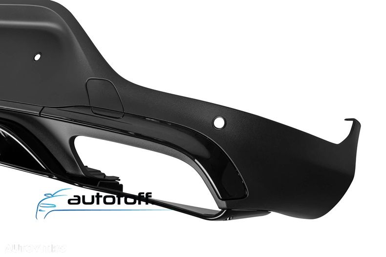 Difuzor bara spate GLC Coupe C253 compatibil cu Mercedes (15-22) GLC63 AMG Black Design - 3