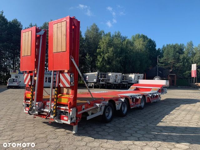 Inny NACZEPA NISKOPODWOZIOWA 3 OSIOWA Z ZAGŁĘBIENIAMI NA KOŁA! najazdy Hydrauliczne! - 6