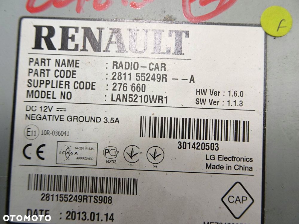 radio cd renault clio iv 281155249r - 10