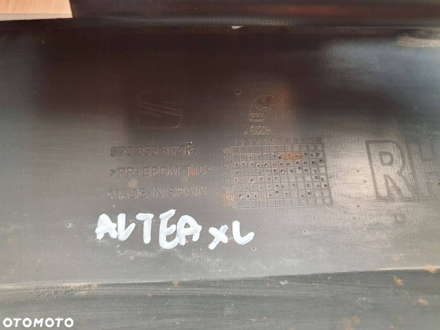 LISTWA PROGOWA PRÓG NAKŁADKA PRAWA LEWA SEAT ALTEA XL 5P0853851F 5P0853852F - 15