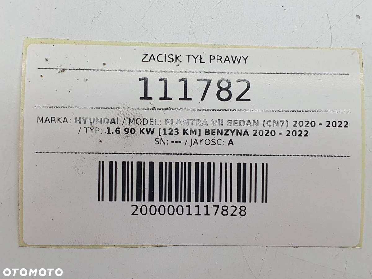 ZACISK TYŁ PRAWY HAMULEC ELEKTRYCZNY HYUNDAI ELANTRA VII 2023 - 8