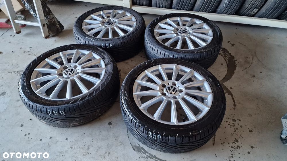 4szt Koła Aluminiowe 17" 5x112 ET50 Platin P74 KBA53290 Letnie Uniroyal 225/45R17 2022r 25A - 10
