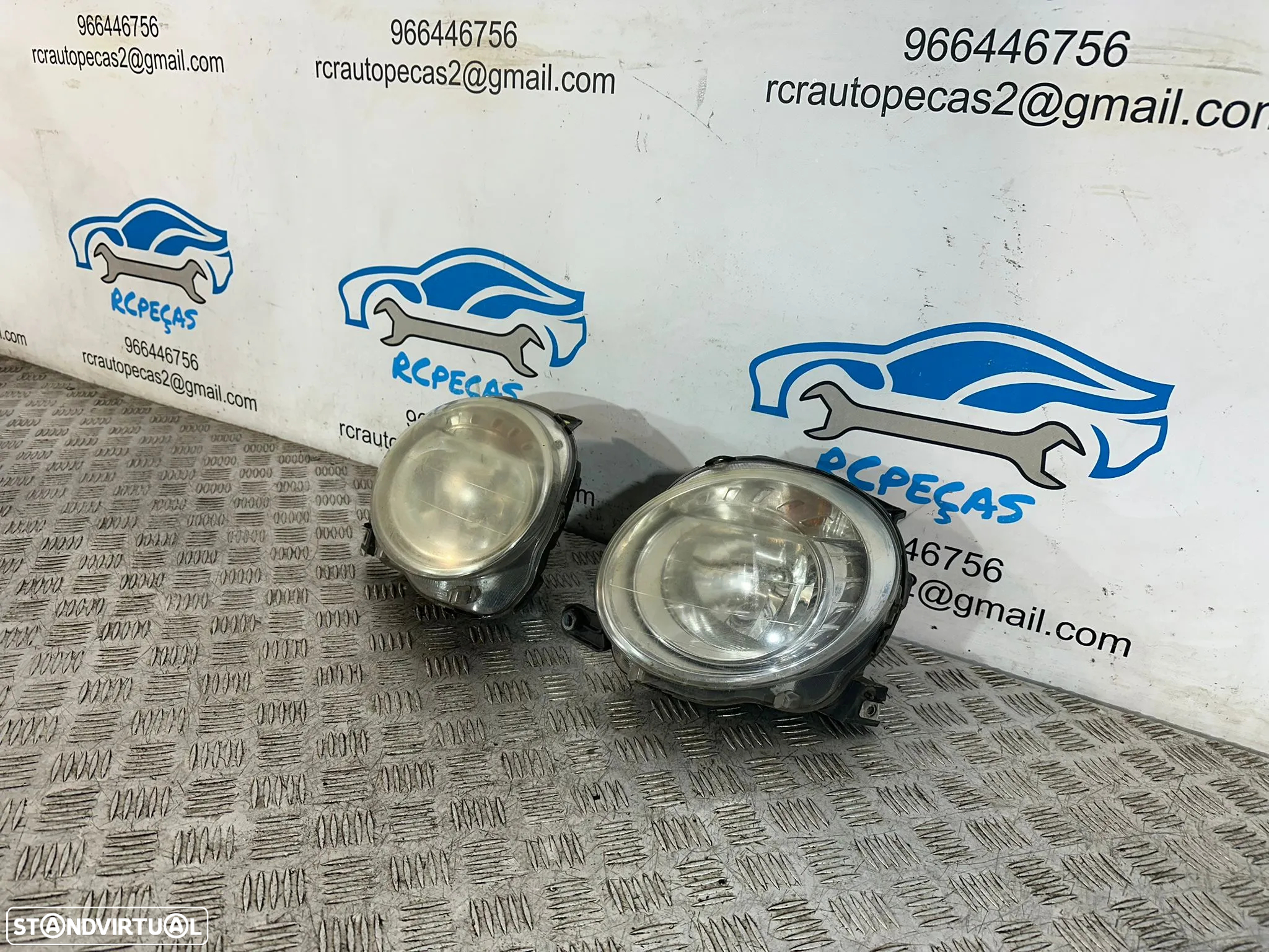 .Conjuntos Oticas Farois Frente Frontal Esquerda Direita Originais Fiat 500 312 2007 - Presente - 4