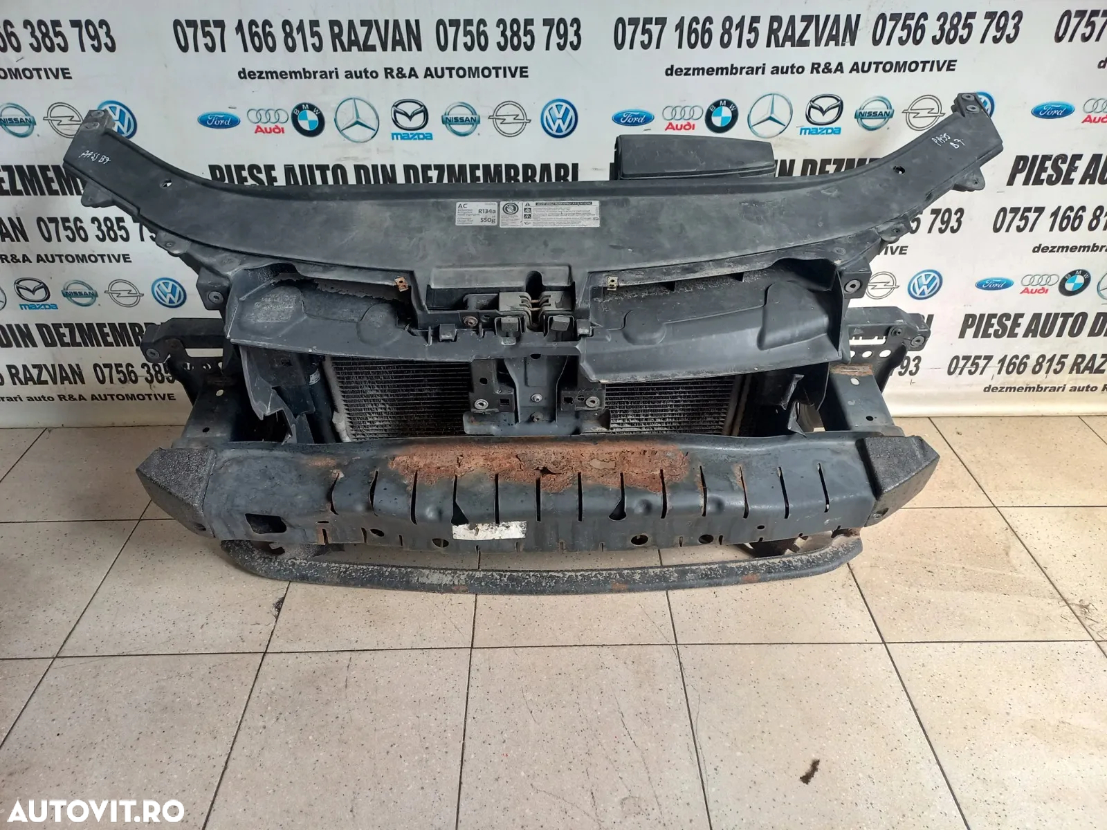 Trager Calandru fata complet Radiator Armatura Termocupla Vw Passat B7 An 2011-2012-2013 2014-2015 - 5