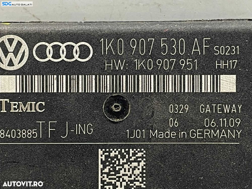 Calculator Modul control central CAN Gateway Volkswagen Golf 5 2004 - 2008 Cod 1K0907530AF [L4517] - 4