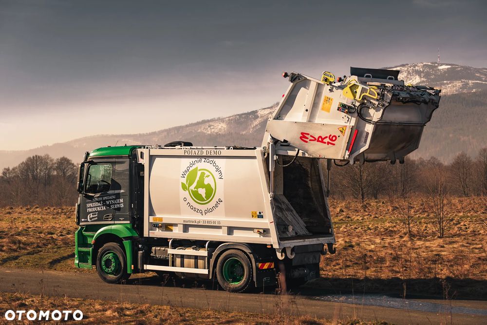 Mercedes-Benz Antos 4x2  śmieciarka DEMO 1 komorowa 16 m3, NOWA ZABUDOWA 2022,  serwis, gwarancja, sprzedaż/wynajem - 5