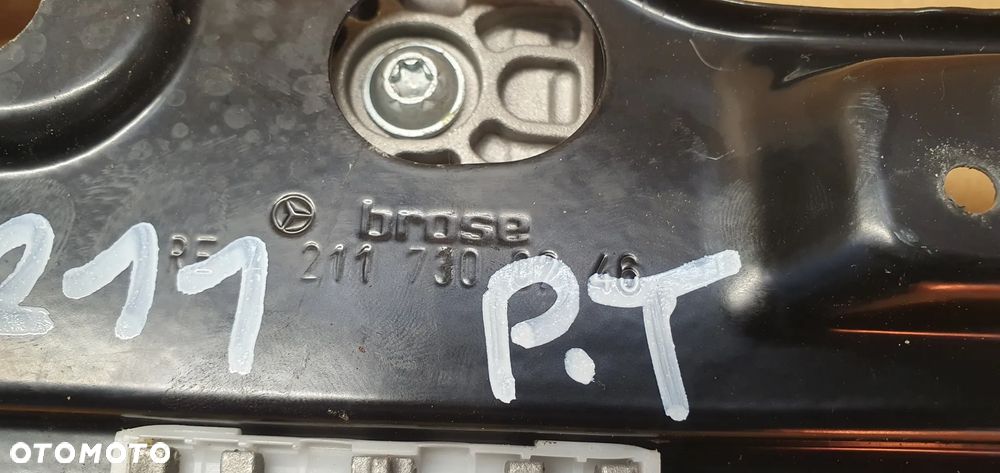 Mechanizm podnośnik szyby prawy tył Mercedes E-Klasa W211 A2118202442 A2117300246 - 6