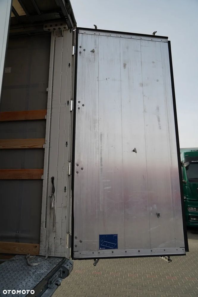 LeciTrailer FIRANKA / STANDARD / MOCNA PODŁOGA SZYNA DESKA / OŚ PODNOSZONA / OPONY 100%  / OSIE SAF - 16