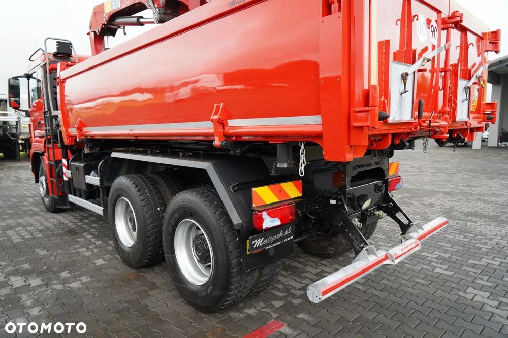 MAN TGS 26.400 / 6x4 / WYWROTKA 2 STRONNA  + HDS HMF 1530 K2  / HYDROBURTA / CHWYTAK / PILOT /  NAVI / - 15