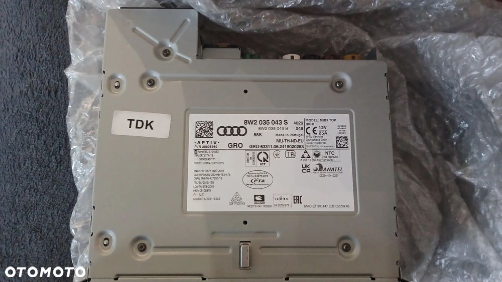 VW SKODA AUDI CZYTNIK INFORMACJI 8W2035043 S - 2